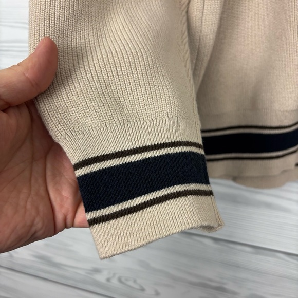 A/X Armani Exchange Men’s Cotton Collegiate V-Neck Ribbed Cardigan Large NWT - Picture 2 of 13